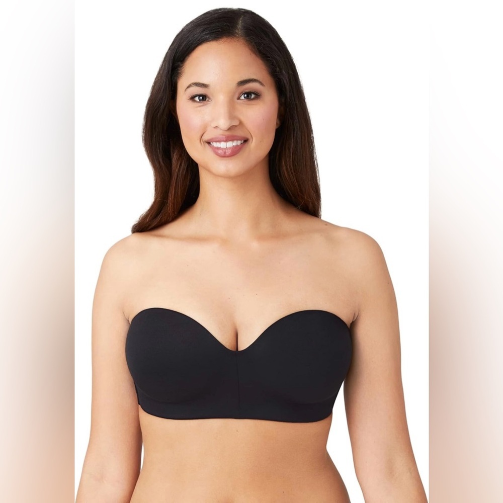 NWT New Wacoal Black Staying Power Strapless Convertible Bra Size 34C